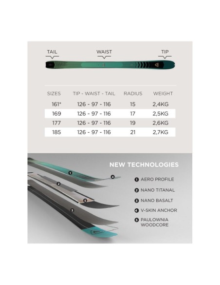Rossignol ESCAPER 97 NANO OPEN ski touring skis