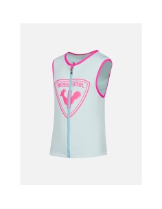 ROSSIGNOL FLEXVENT VEST KIDS AQUA blue children's ski protector