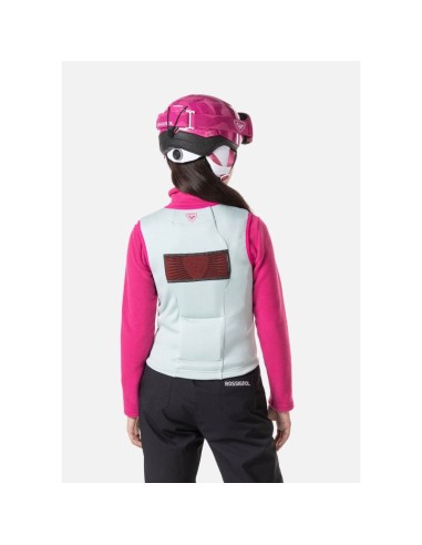 ROSSIGNOL FLEXVENT VEST KIDS AQUA blue children's ski protector