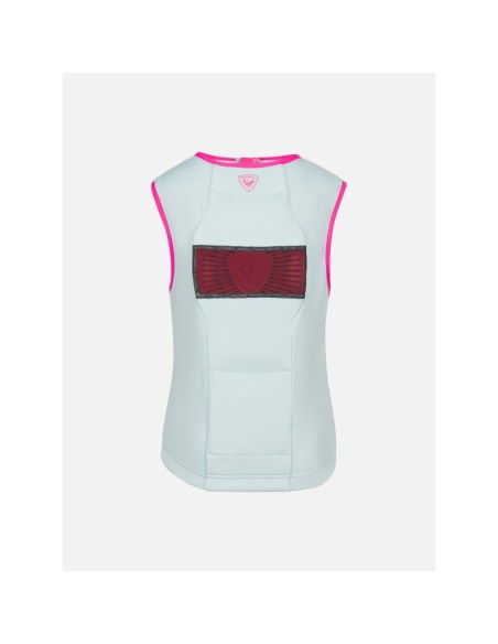 ROSSIGNOL FLEXVENT VEST KIDS AQUA blue children's ski protector