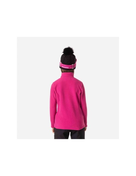 Rossignol Girl 12 Zip Fleece Sweatshirt Pink