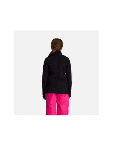 ROSSIGNOL Girl 12 Zip Fleece Sweatshirt Black