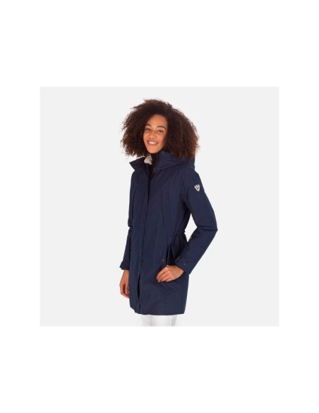 ROSSIGNOL W Parka Coat Navy Blue