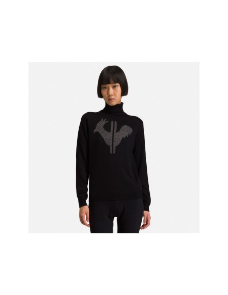 ROSSIGNOL W Classic Roll Neck Sweater Black