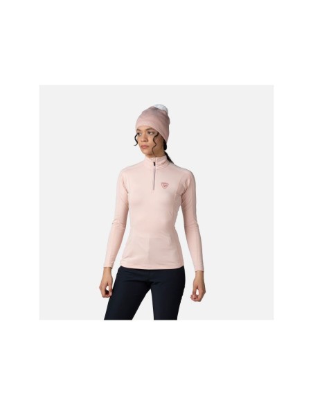 Rossignol W Classique 12 Zip Pink Sweatshirt