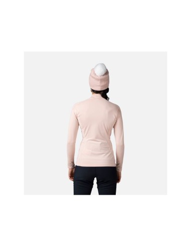 Rossignol W Classique 12 Zip Pink Sweatshirt