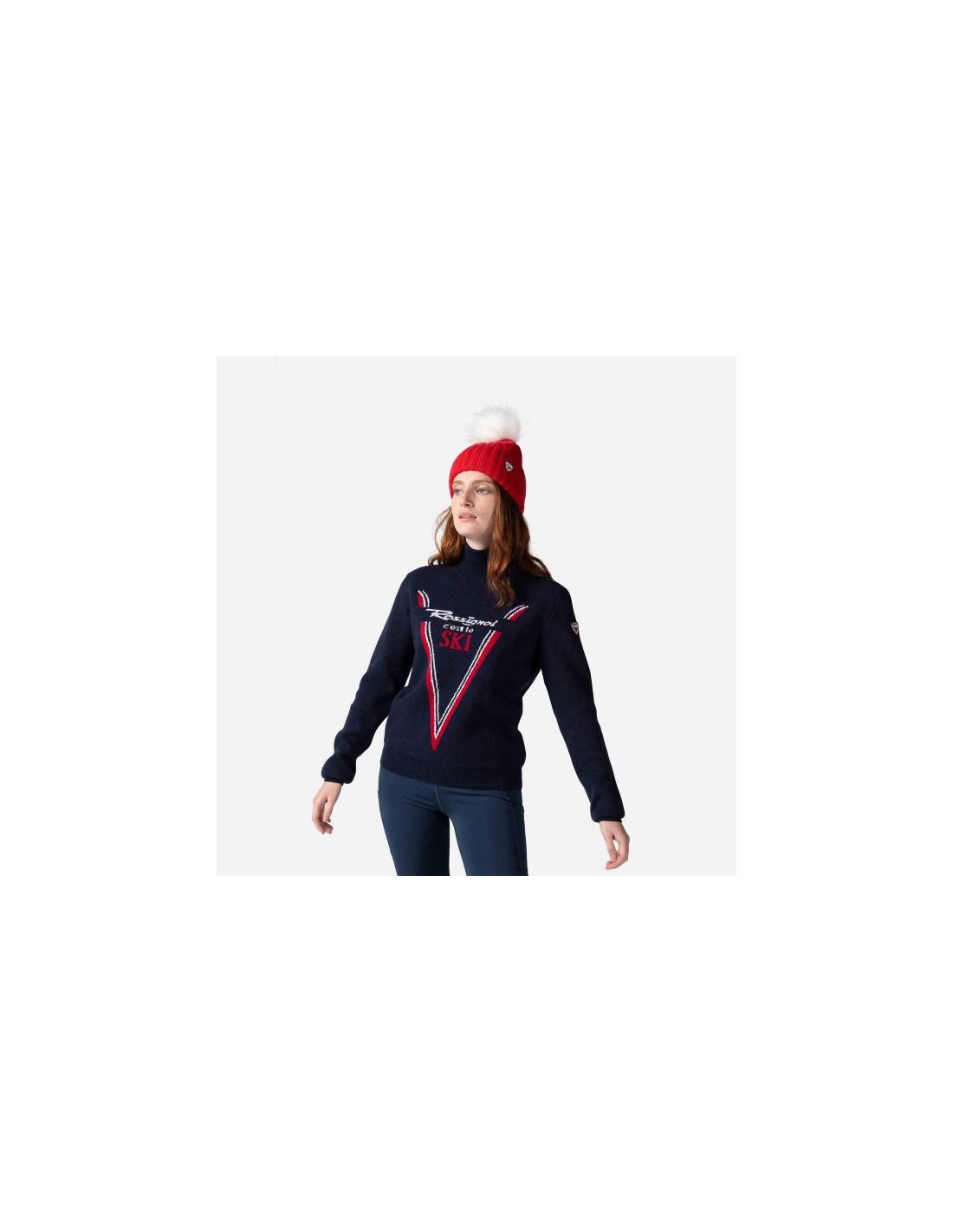 Rossignol W Victoire Tn Knit Navy Blue Sweater