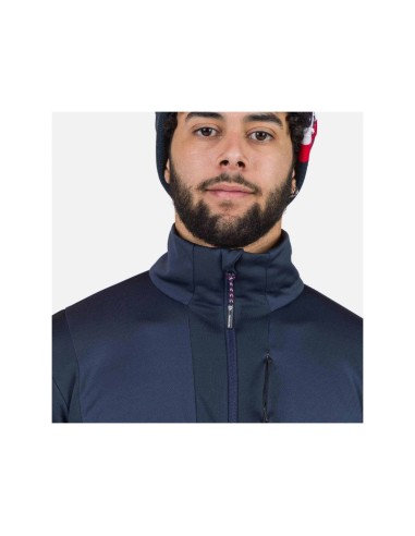 Rossignol Diretta Fleece Fz Navy Blue Sweatshirt
