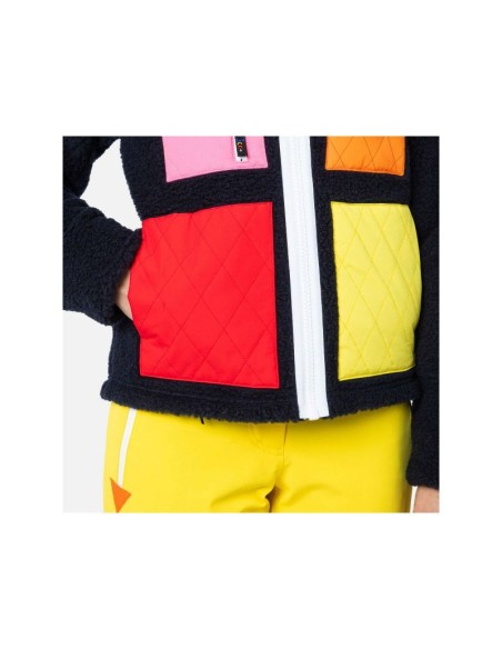 Rossignol W On Air Fleece Jkt Blue Sweatshirt