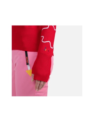 Rossignol W Jcc Roll Neck Sweater Red
