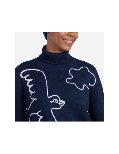 Rossignol W Jcc Roll Neck Sweater Blue