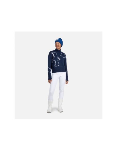 Rossignol W Jcc Roll Neck Sweater Blue