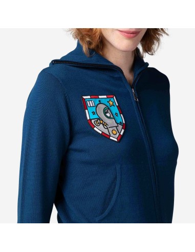 Women's JCC Galina Full Zip Knit Top Blue