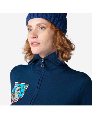Women's JCC Galina Full Zip Knit Top Blue