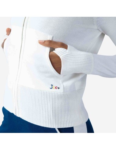 Women's JCC Galina Full Zip Knit Top White