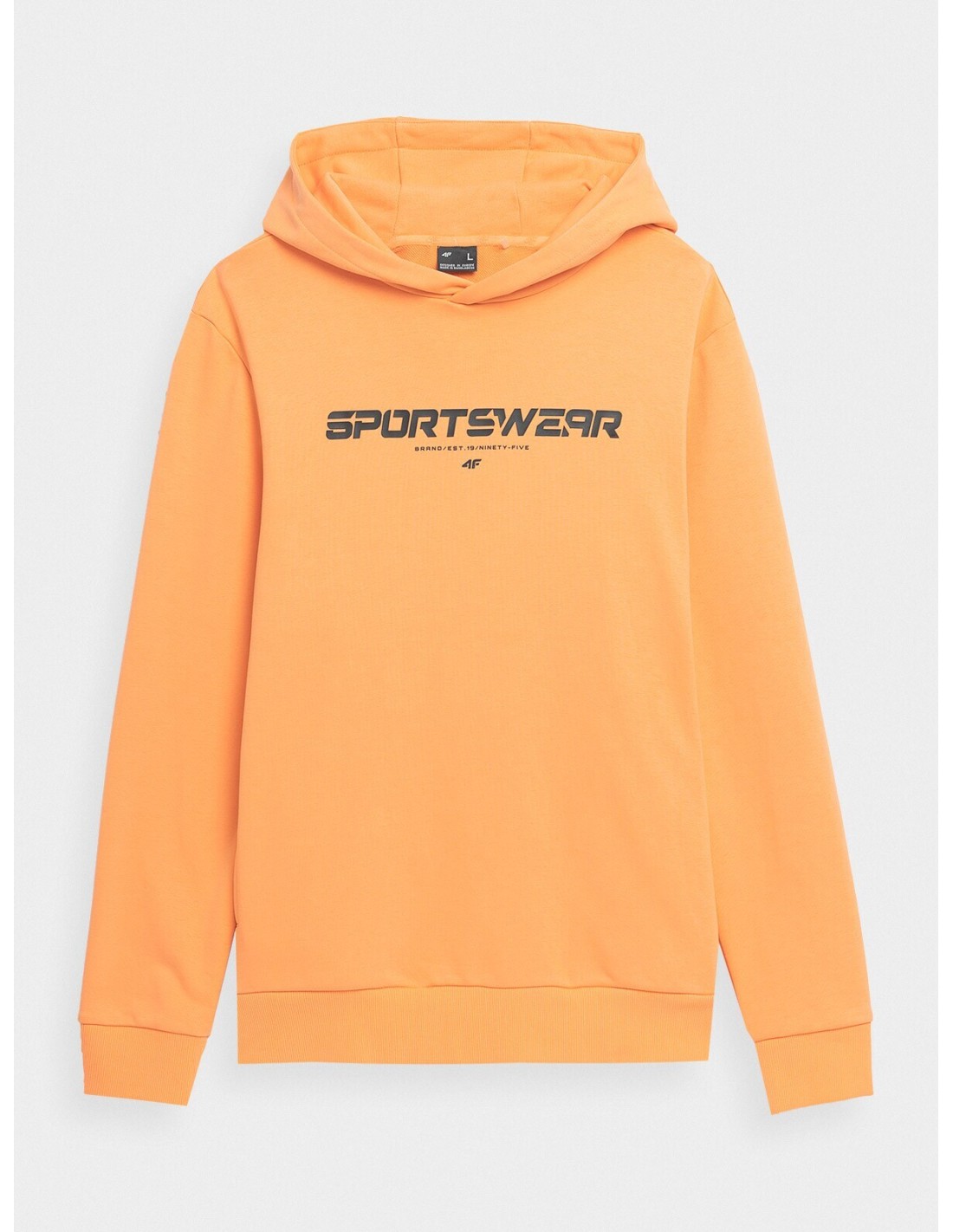 4F Ανδρικό Φούτερ με Κουκούλα Πορτοκαλί 4FSS23TSWSM266-64S