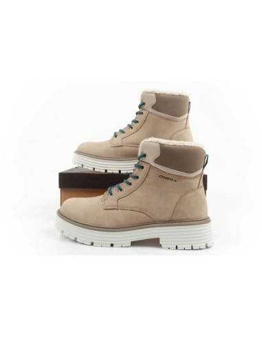 O'neill winter boots women's hiking boots ankle boots insulated fashionable beige white
