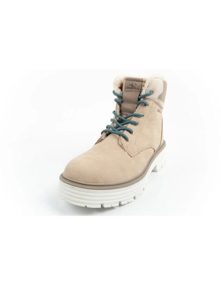 O'neill winter boots women's hiking boots ankle boots insulated fashionable beige white
