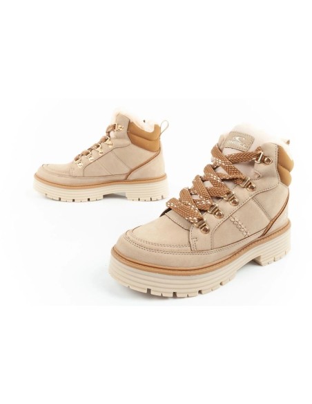 O'neill winter boots women's hiking boots ankle boots insulated fashionable beige brown