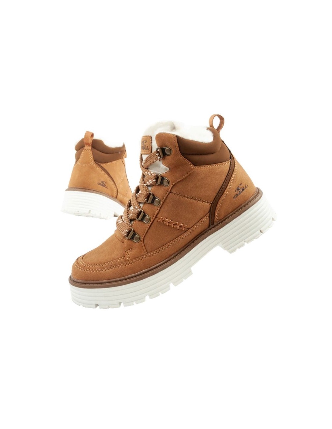 O'neill winter boots women's hiking boots ankle boots insulated fashionable brown