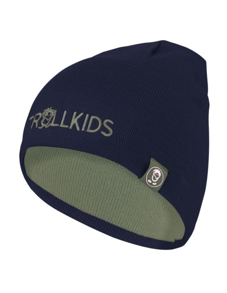 Trollkids Kids Troll Beanie Knitted Winter Hat for GirlsBoys Green 920335