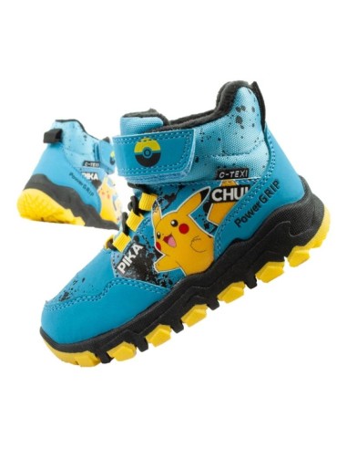 Leomil Pokemon children's winter ankle boots insulated waterproof blue