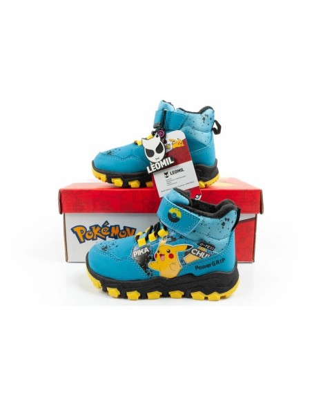 Leomil Pokemon children's winter ankle boots insulated waterproof blue
