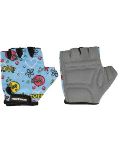 Cycling gloves Meteor Junior Kiss Love blue do not exhibit