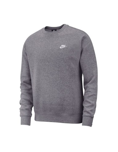 Nike Sportswear Club Fleece Men's Crew Charcoal HeatherWhite BV2662071 MBS
