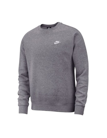 Nike Sportswear Club Fleece Men's Crew Charcoal HeatherWhite BV2662071 MBS