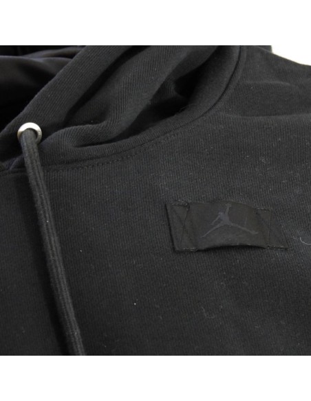 Jordan Flight Fleece Women's SatinLined Pullover Hoodie BlackDark Smoke Grey FV7050010 MBS