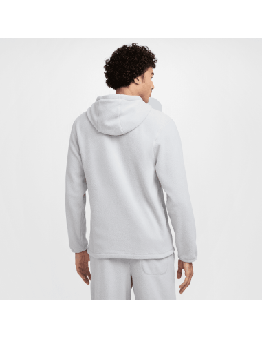 Nike Club Men's Winterized Pullover Hoodie Light Smoke GreyPureWhite FZ0660077 MBS