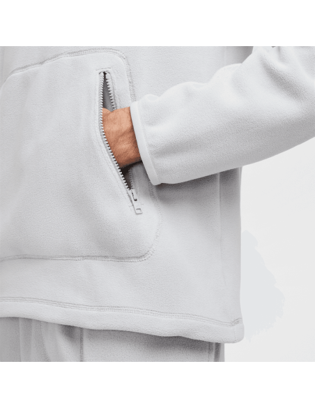 Nike Club Men's Winterized Pullover Hoodie Light Smoke GreyPureWhite FZ0660077 MBS