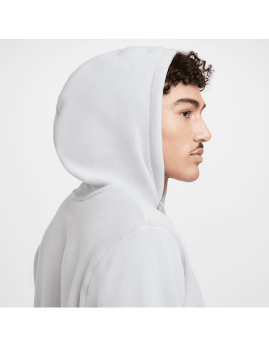 Nike Club Men's Winterized Pullover Hoodie Light Smoke GreyPureWhite FZ0660077 MBS