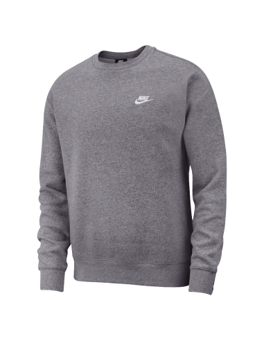 Nike Sportswear Club Fleece Men's Crew Charcoal HeatherWhite BV2662071 MBS