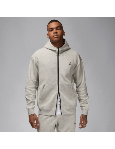 Jordan Sport Hoop Fleece Men's DriFIT FullZip Hoodie Grey HeatherBlack FV8602050 MBS