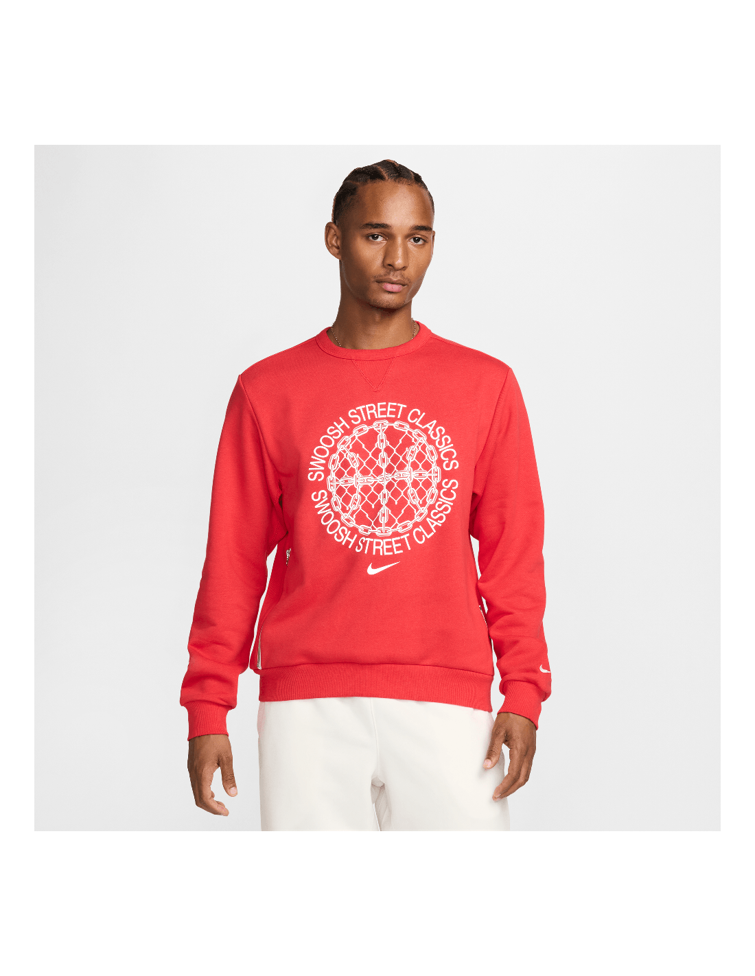 Nike Standard Issue DriFIT Basketball CrewNeck Sweatshirt BlackHeatherPale Ivory FZ0682010
