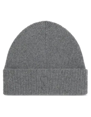 Ami Paris Cashmere Beanie Grey UHA107005052 MBS
