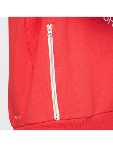 Nike Standard Issue Basketball CrewNeck Sweatshirt University RedHeatherPale Ivory FZ0682657