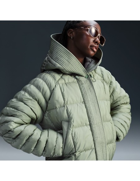 Nike Sportswear Swoosh Puffer PrimaLoftΒ Oversized Hooded Jacket Jade HorizonSail FB8729370