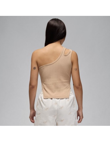 Jordan Women's Asymmetrical Ribbed Tank Legend Medium Brown FN5798244 MBS