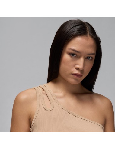 Jordan Women's Asymmetrical Ribbed Tank Legend Medium Brown FN5798244 MBS