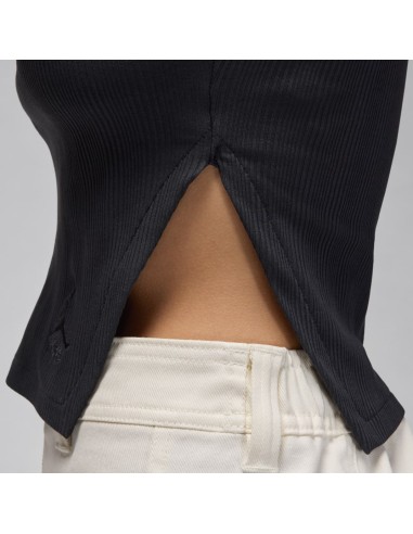 Jordan Women's Asymmetrical Ribbed Tank Off Noir FN5798045 MBS