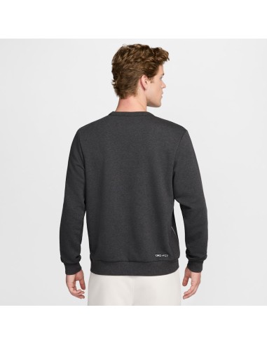 Nike Standard Issue DriFIT Basketball CrewNeck Sweatshirt BlackHeatherPale Ivory FZ0682010