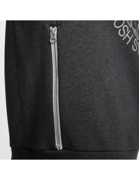 Nike Standard Issue DriFIT Basketball CrewNeck Sweatshirt BlackHeatherPale Ivory FZ0682010