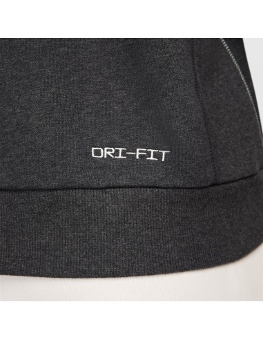 Nike Standard Issue DriFIT Basketball CrewNeck Sweatshirt BlackHeatherPale Ivory FZ0682010