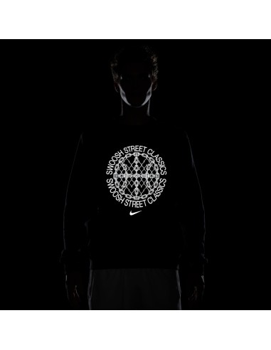 Nike Standard Issue DriFIT Basketball CrewNeck Sweatshirt BlackHeatherPale Ivory FZ0682010