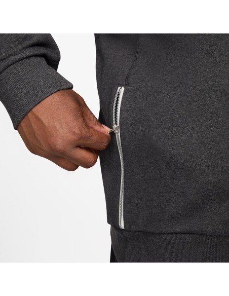 Nike Standard Issue DriFIT Basketball CrewNeck Sweatshirt BlackHeatherPale Ivory FZ0682010