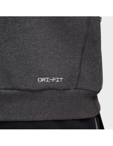 Nike Standard Issue DriFIT Basketball CrewNeck Sweatshirt BlackHeatherPale Ivory FZ0682010