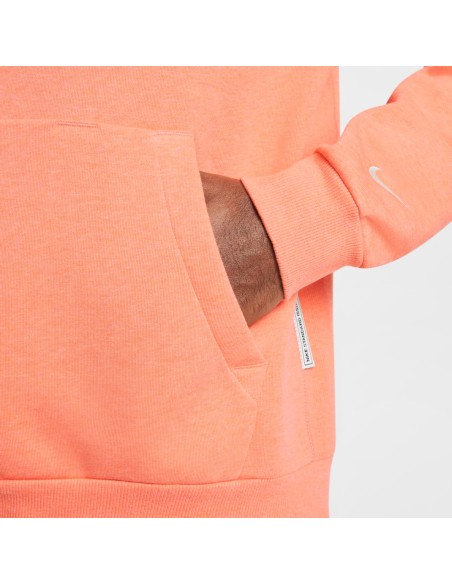 Nike Standard Issue Pullover Basketball Hoodie Light Wild MangoHeatherPale Ivory FZ0218643